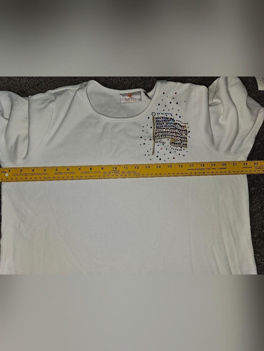 Quacker Factory Lot Of 4 - 100% Cotton 3/4 Sleeve Rhinestone Sparkle Shirts Sz L - Picture 16 of 16